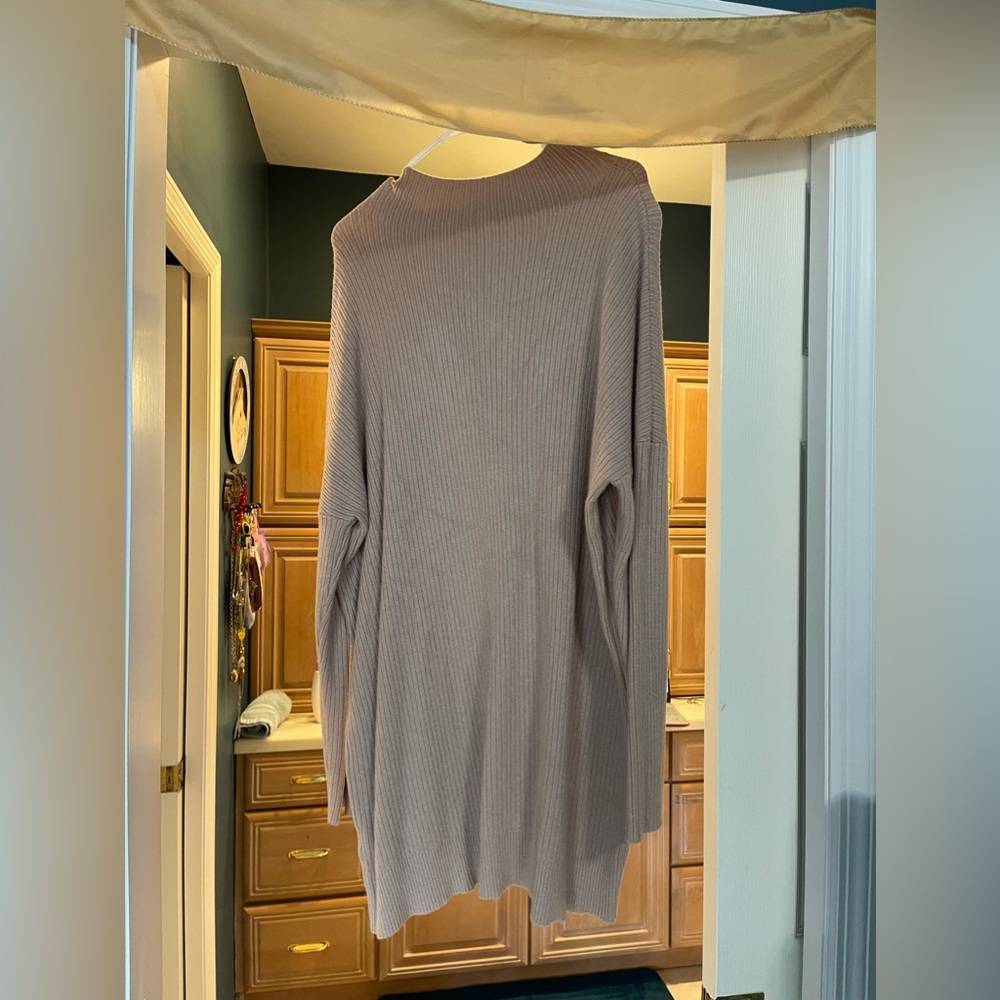 Tan sweater dress